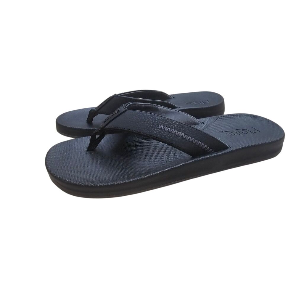 Flojos Men's Black Flip Flops 9